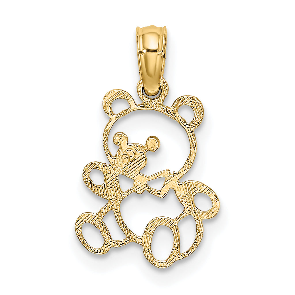 14K Cut out Teddy Bear Charm
