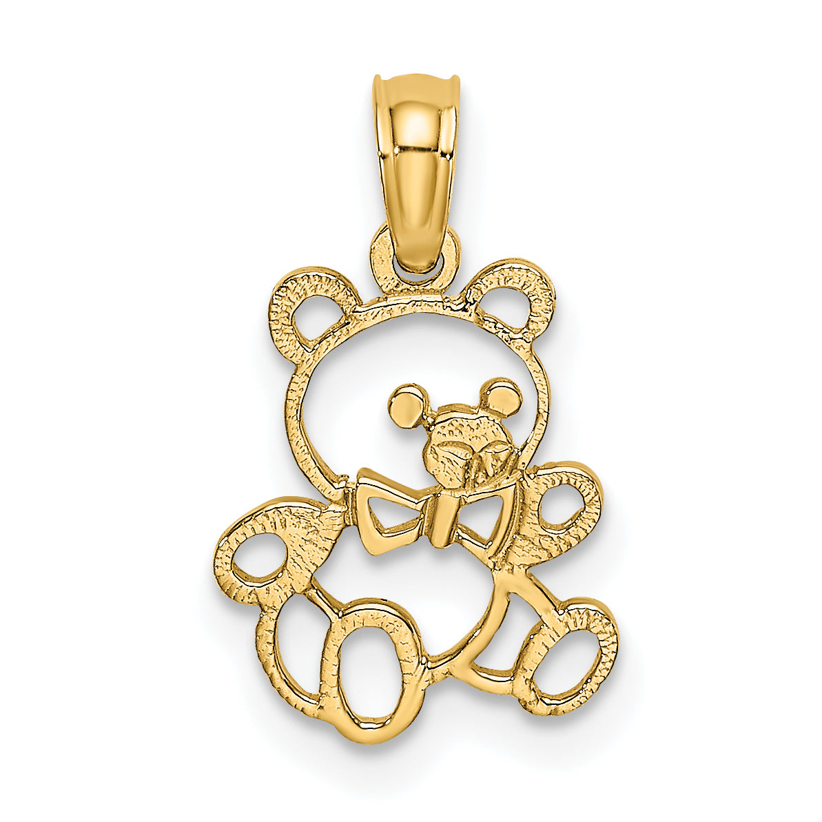 14K Cut out Teddy Bear Charm Main image