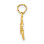14K Cut-Out Small Butterfly Charm