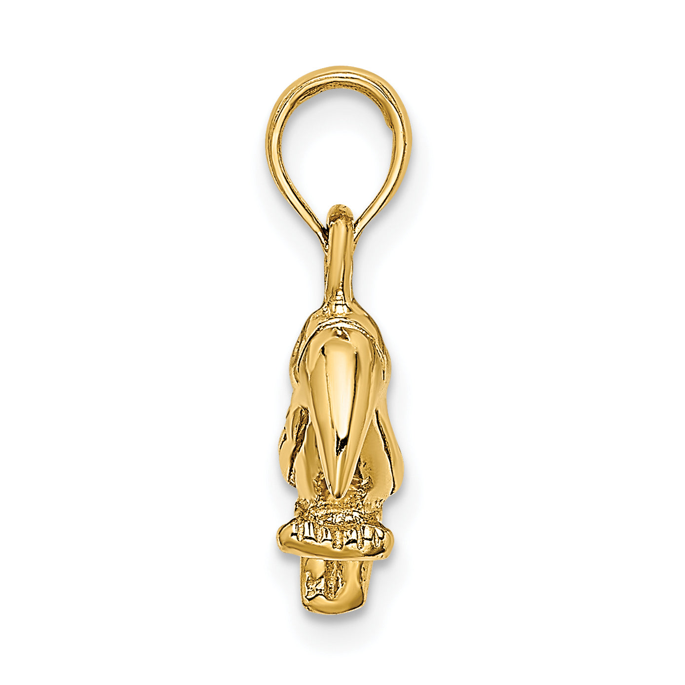 14K 3-D Textured/Polished Toucan Bird Charm Secondary image