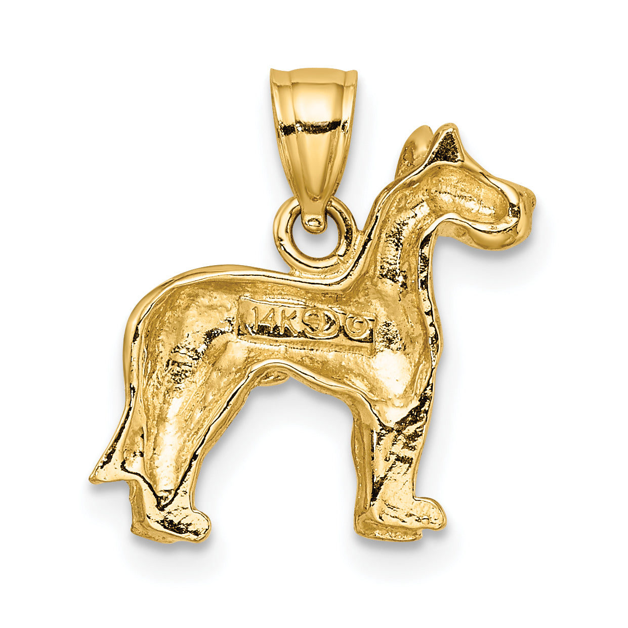 14K Great Dane Dog Charm