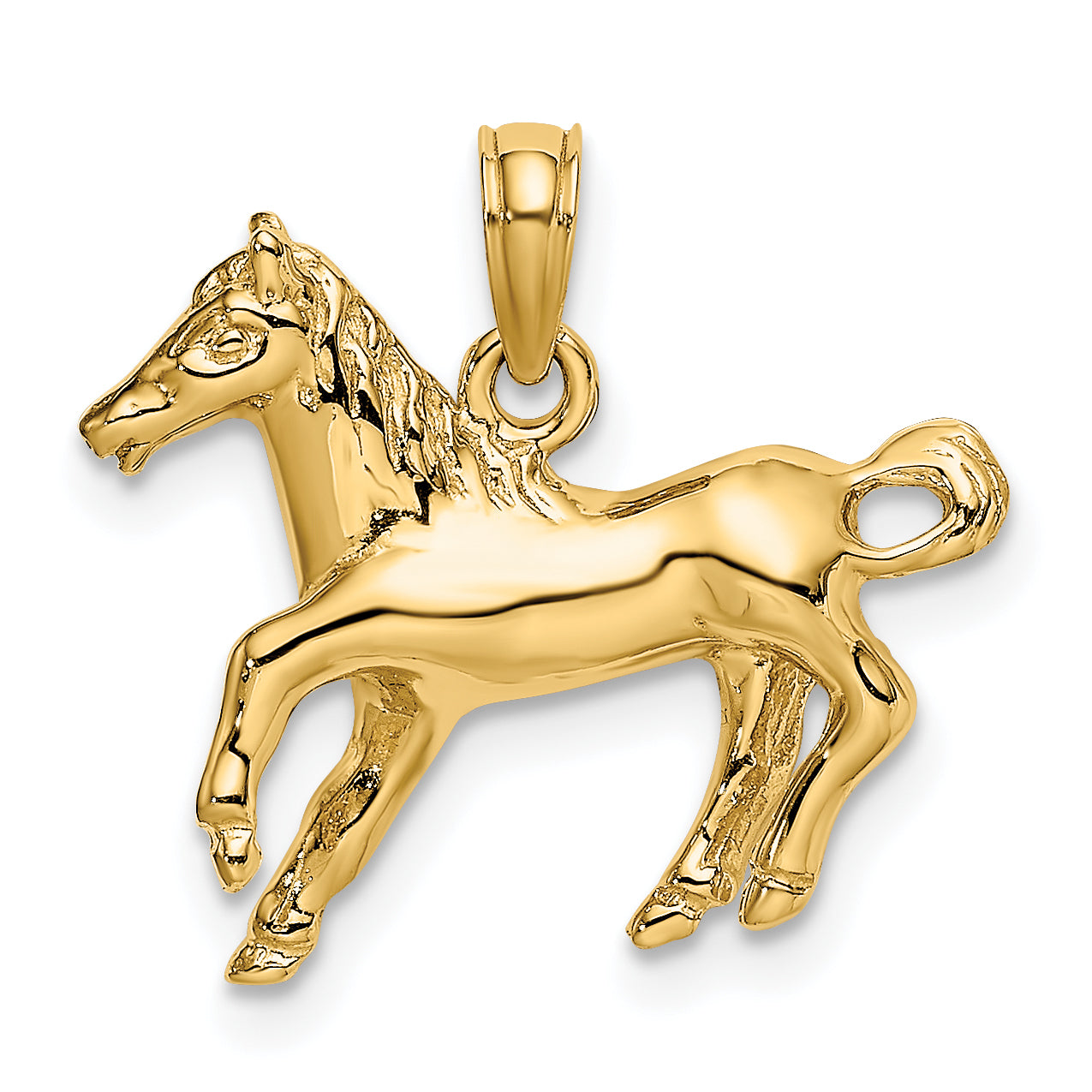14K Galloping Horse Charm Main image