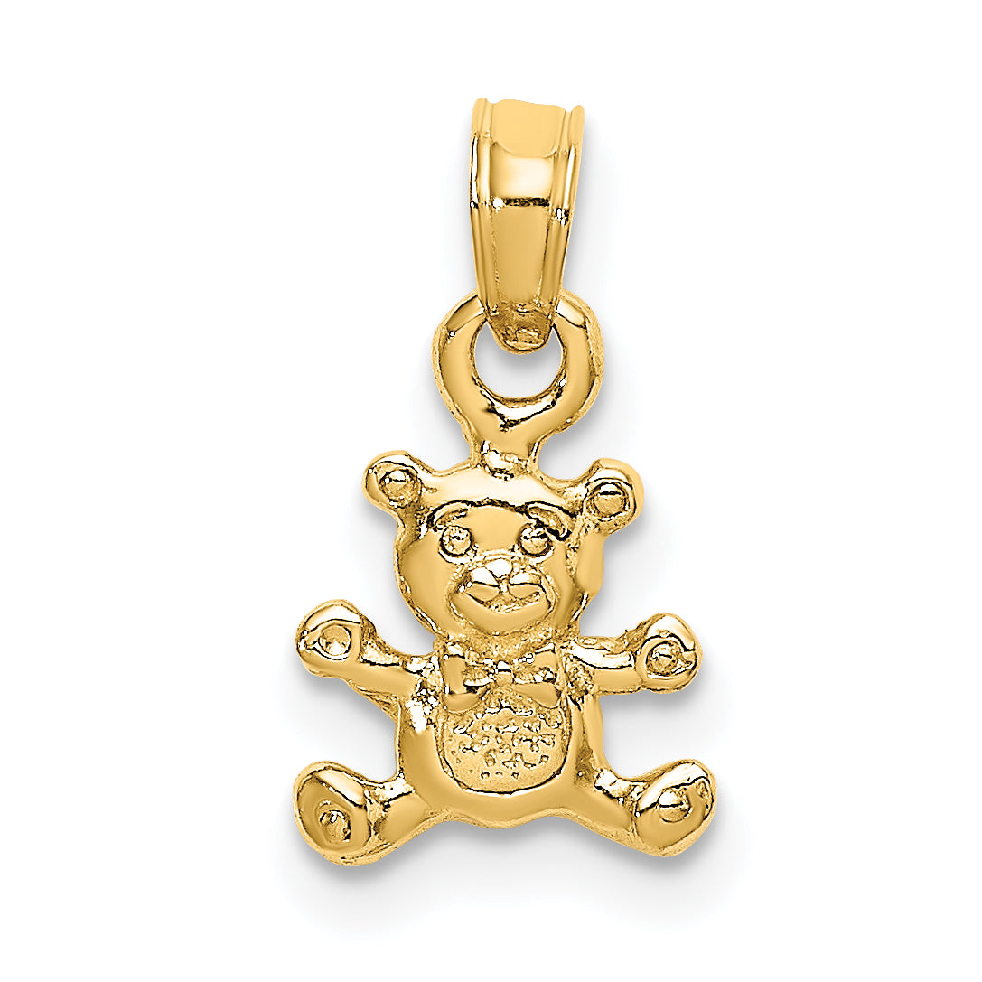 14K 3-D Mini Teddy Bear Charm Main image