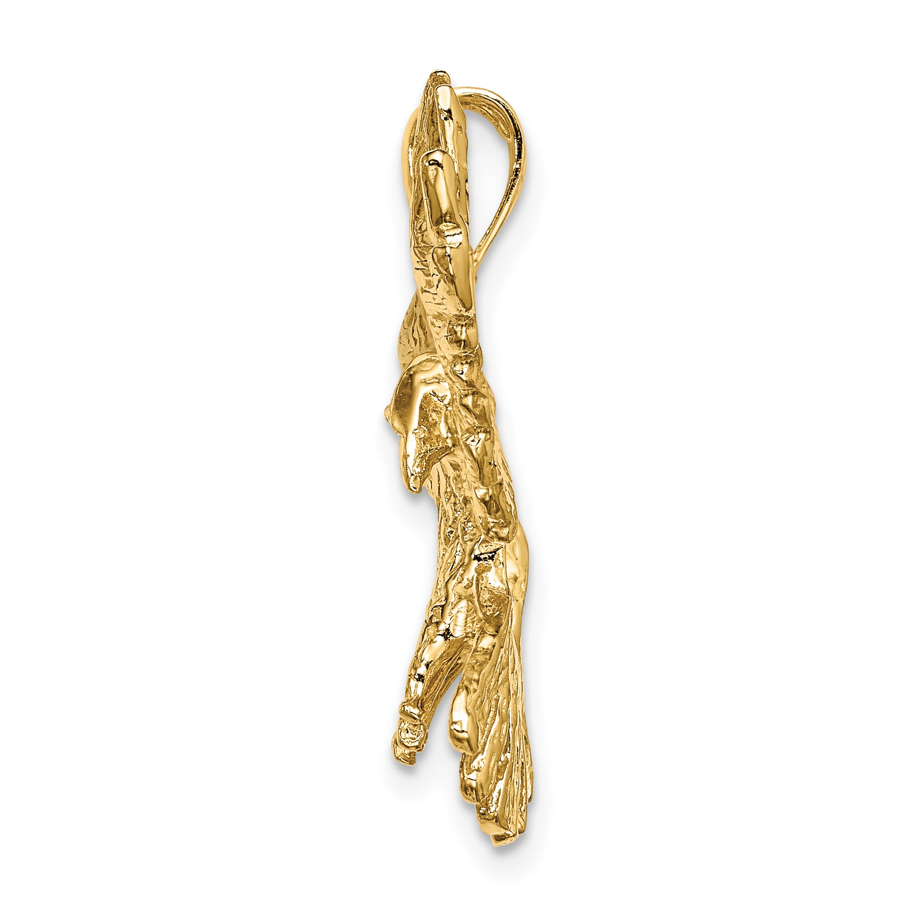 14K Eagle Flying Charm Secondary image