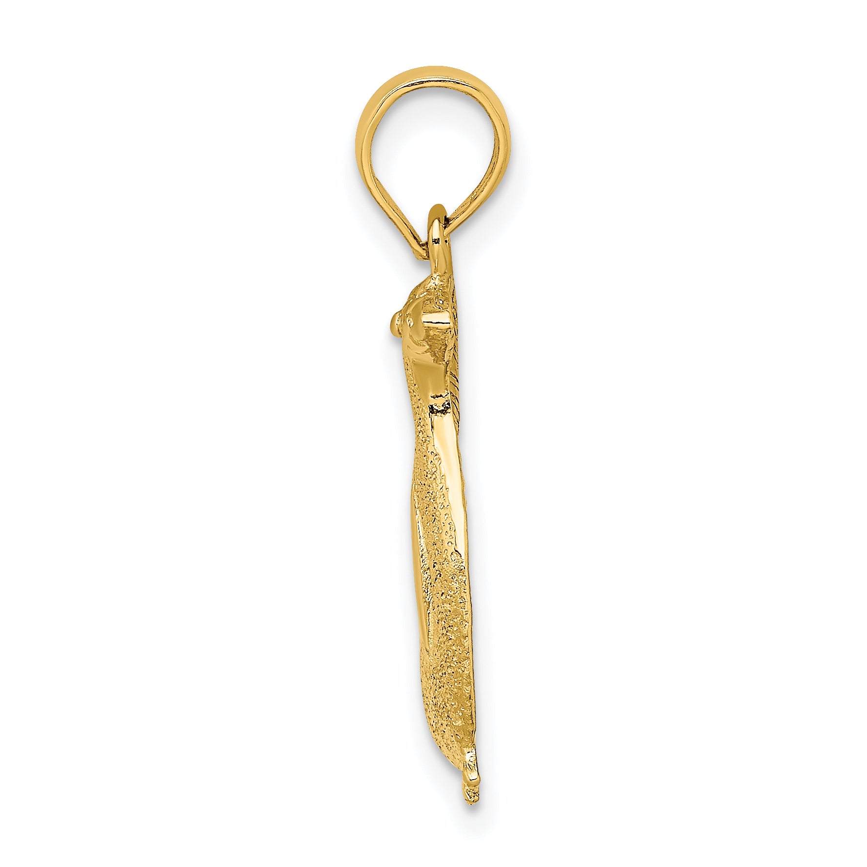14K 2-D Polished and Engraved Penguin Charm Secondary image
