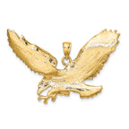 14K Eagle w/Beak Touching Claws Charm