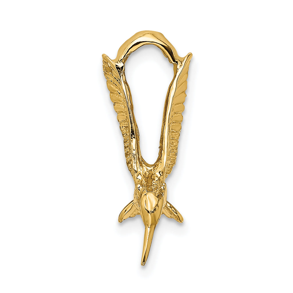 14K 3-D Hummingbird Charm