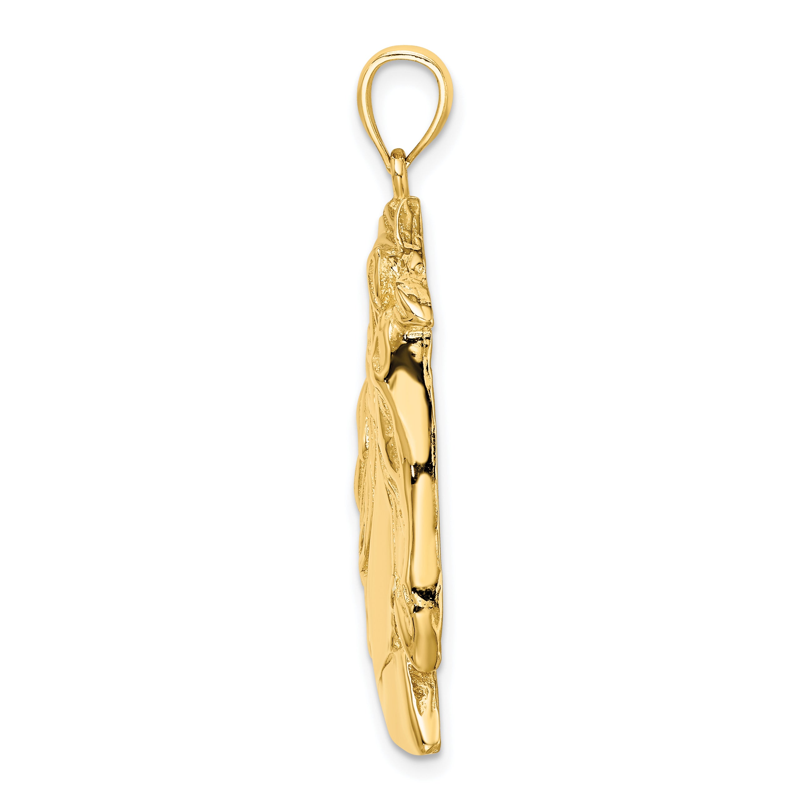 14K Horse Head w/Long Mane Charm Secondary image