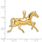 14K Polished Horse Charm
