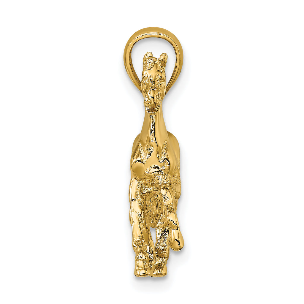 14K 3-D Horse Charm