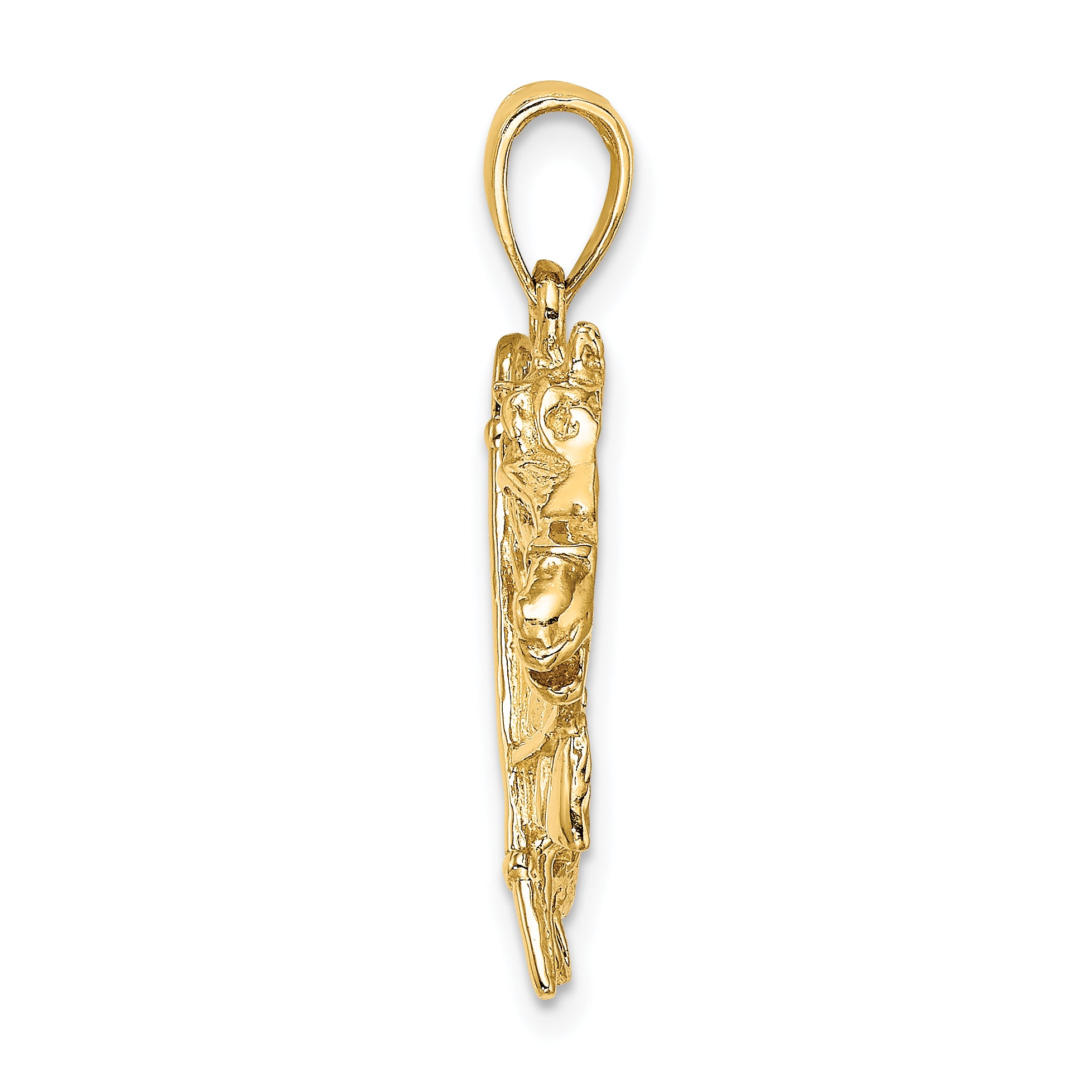 14K Horse Head w/ Shoe and Crop Charm Secondary image