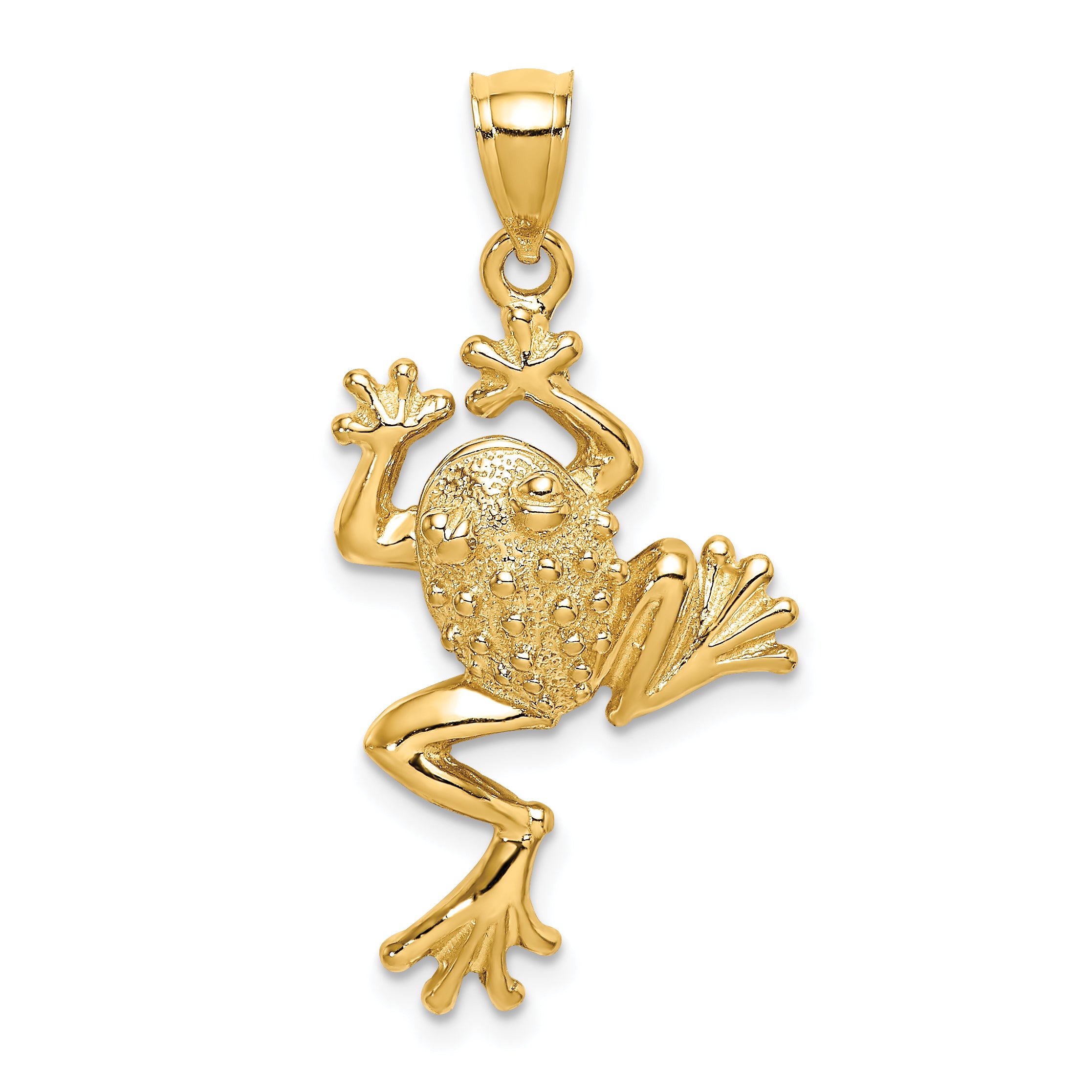 14K Frog w/ Textured Back Charm Main image