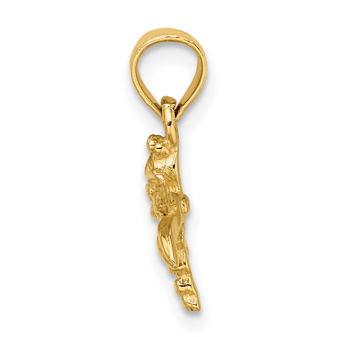 14K 2-D Mini Dragonfly w/Solid Wings Charm Secondary image