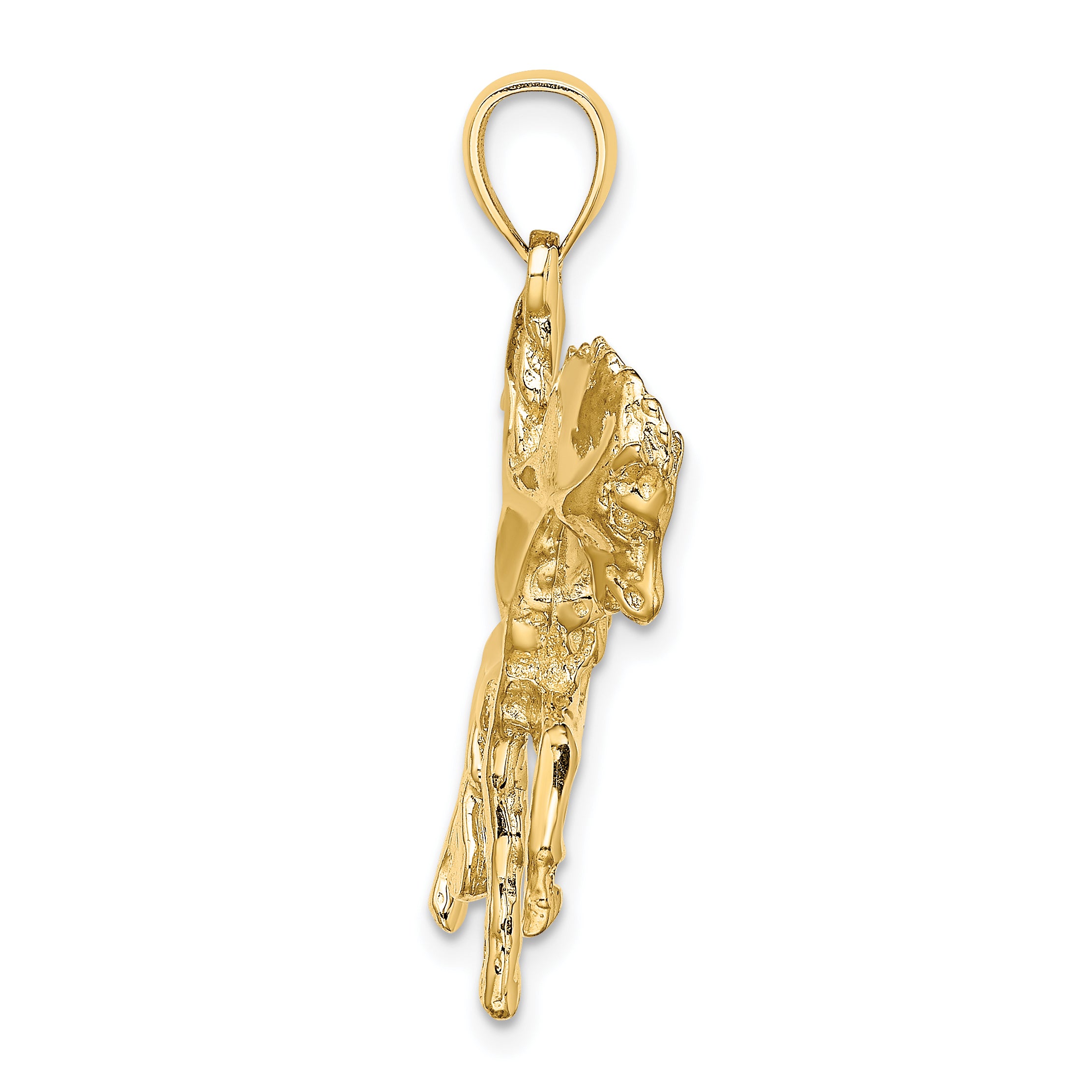 14K Carousel Horse w/Tail Up Charm Secondary image