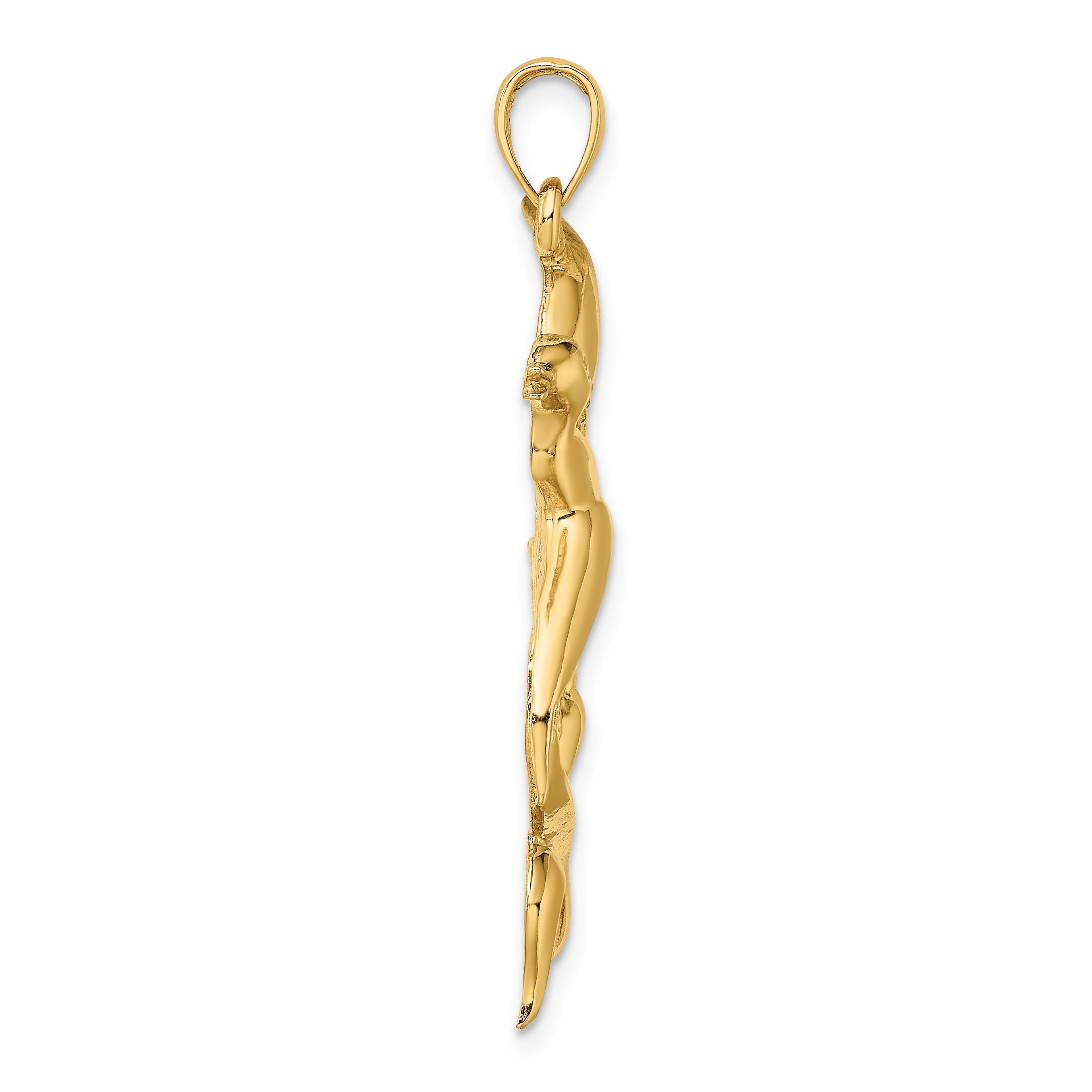 14K Duck Flying From Willow Charm Secondary image