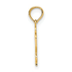 14K I HEART Butterfly Charm