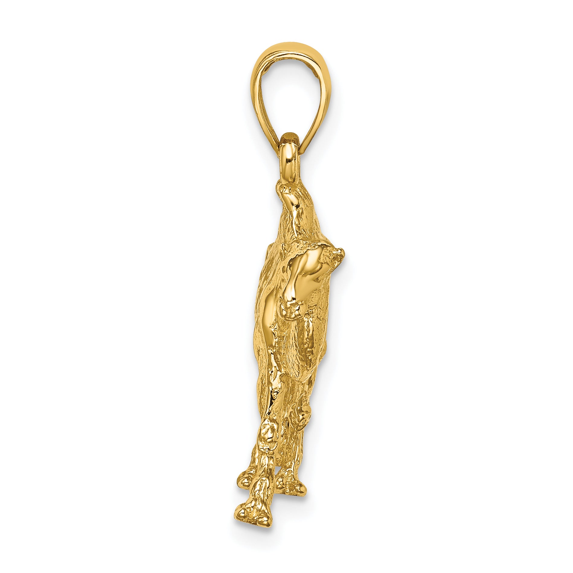 14K 3-D Camel Charm