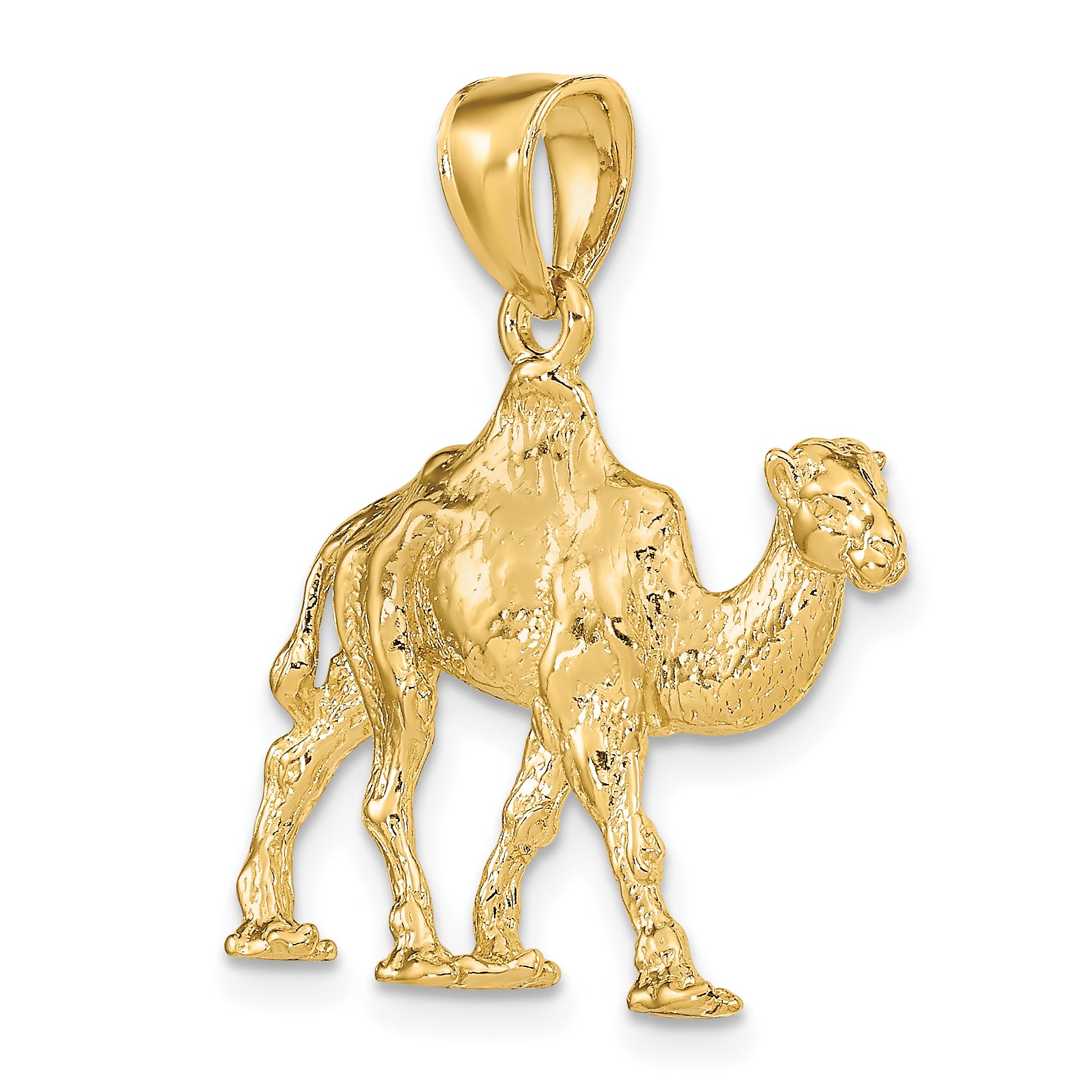14K 3-D Camel Charm