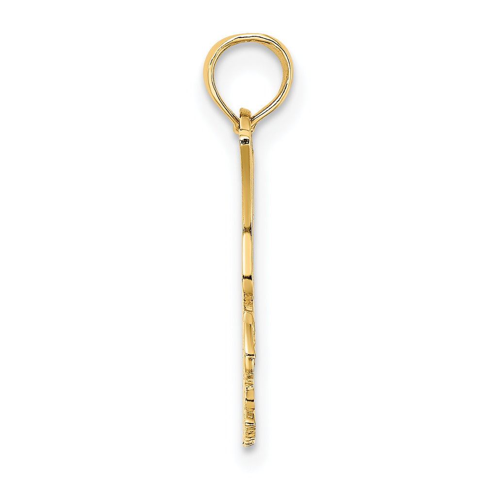 14K Eagle Landing Charm