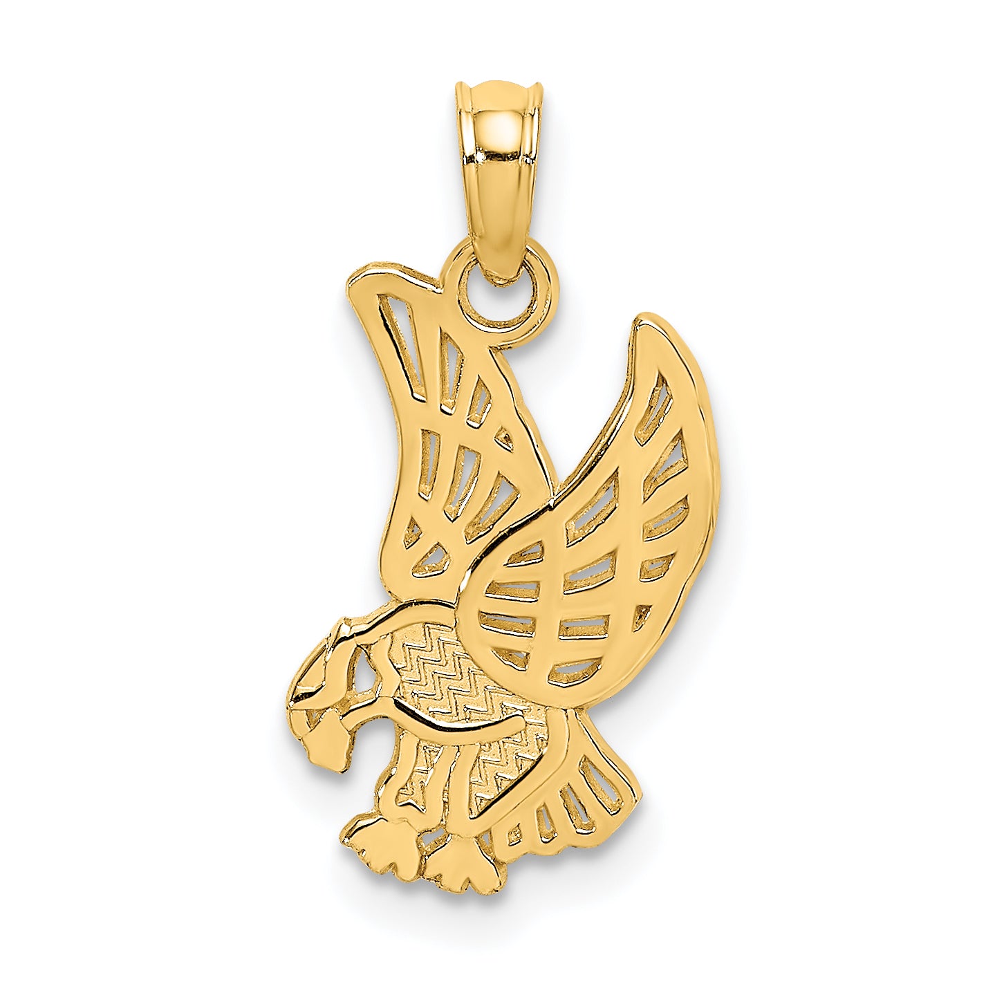 14K Eagle Landing Charm Main image