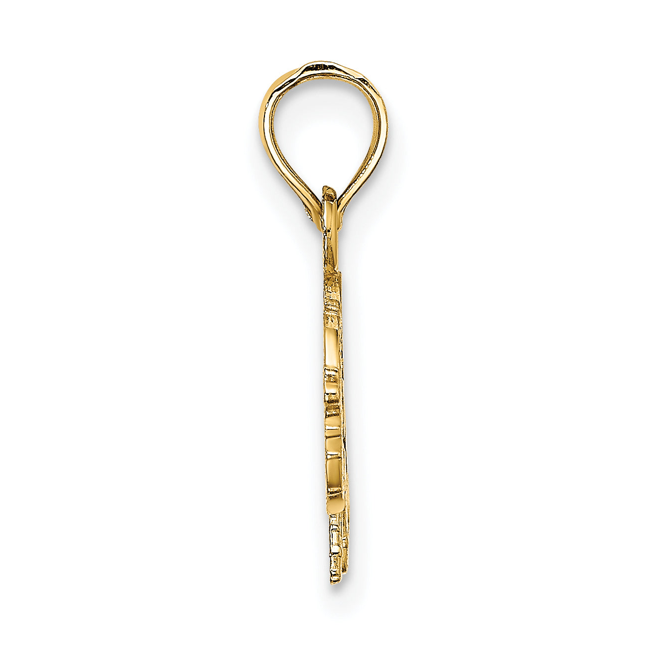 14K Flat Cut-Out Elephant Charm Secondary image