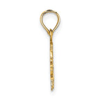 14K Flat Cut-Out Elephant Charm