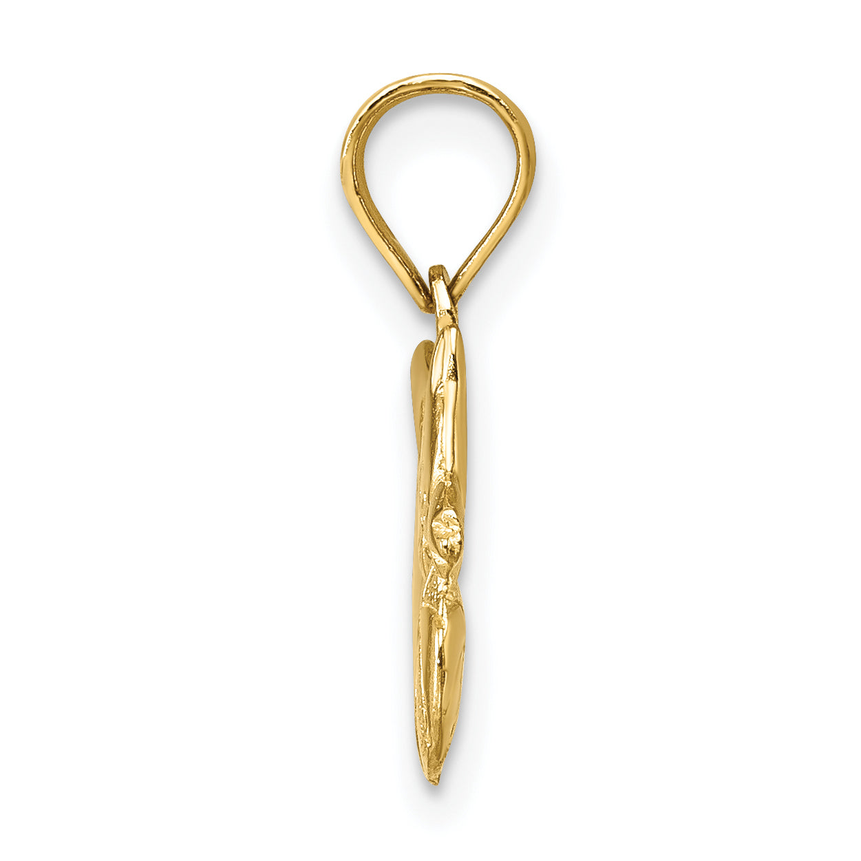 14K 3-D Polished Kitten Charm Secondary image