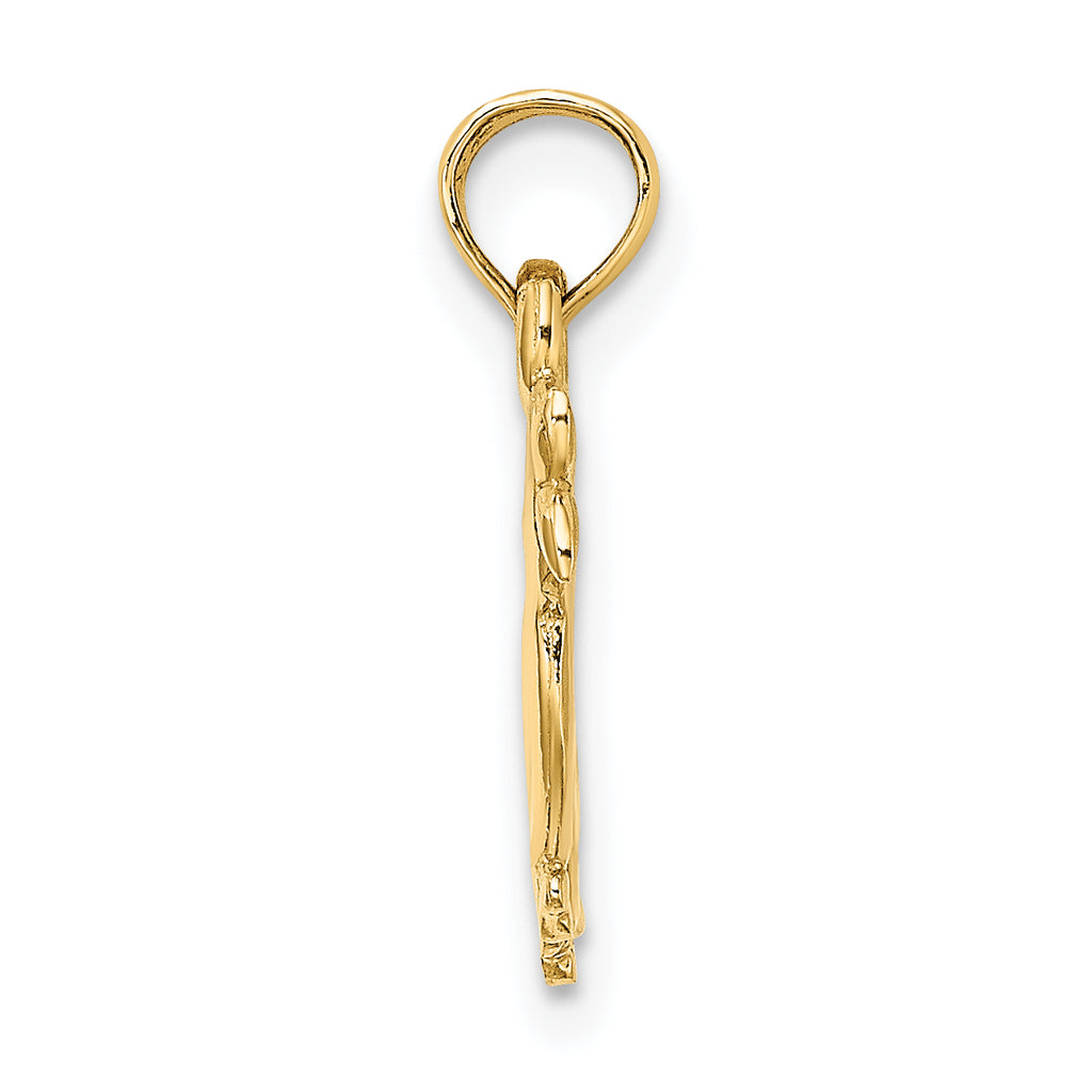 14K 3-D Two Ducks Charm
