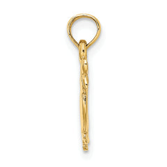 14K 3-D Two Ducks Charm