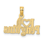 14K I HEART PENGUINS w/ Penguin Charm