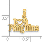 14K I HEART PENGUINS w/ Penguin Charm