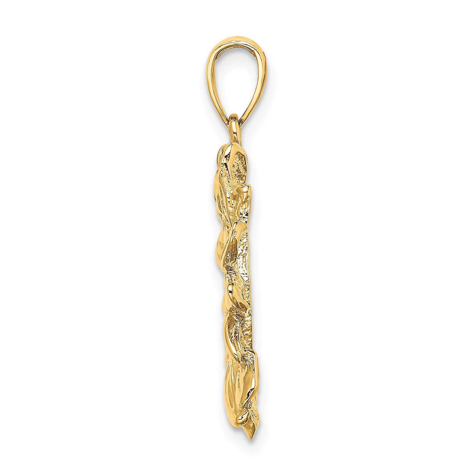 14K Smiling Sun Charm Secondary image