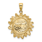 14K Smiling Sun Charm