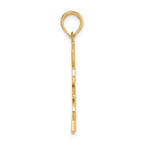 14K Cut-out Smiling Sun Charm