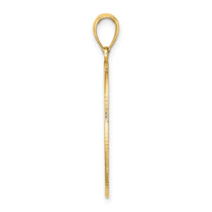 14K Oval with Engraveable Center Charm