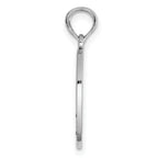 14K White Gold Enamel BIG-LITTLE SISTER Break Apart Heart Charm