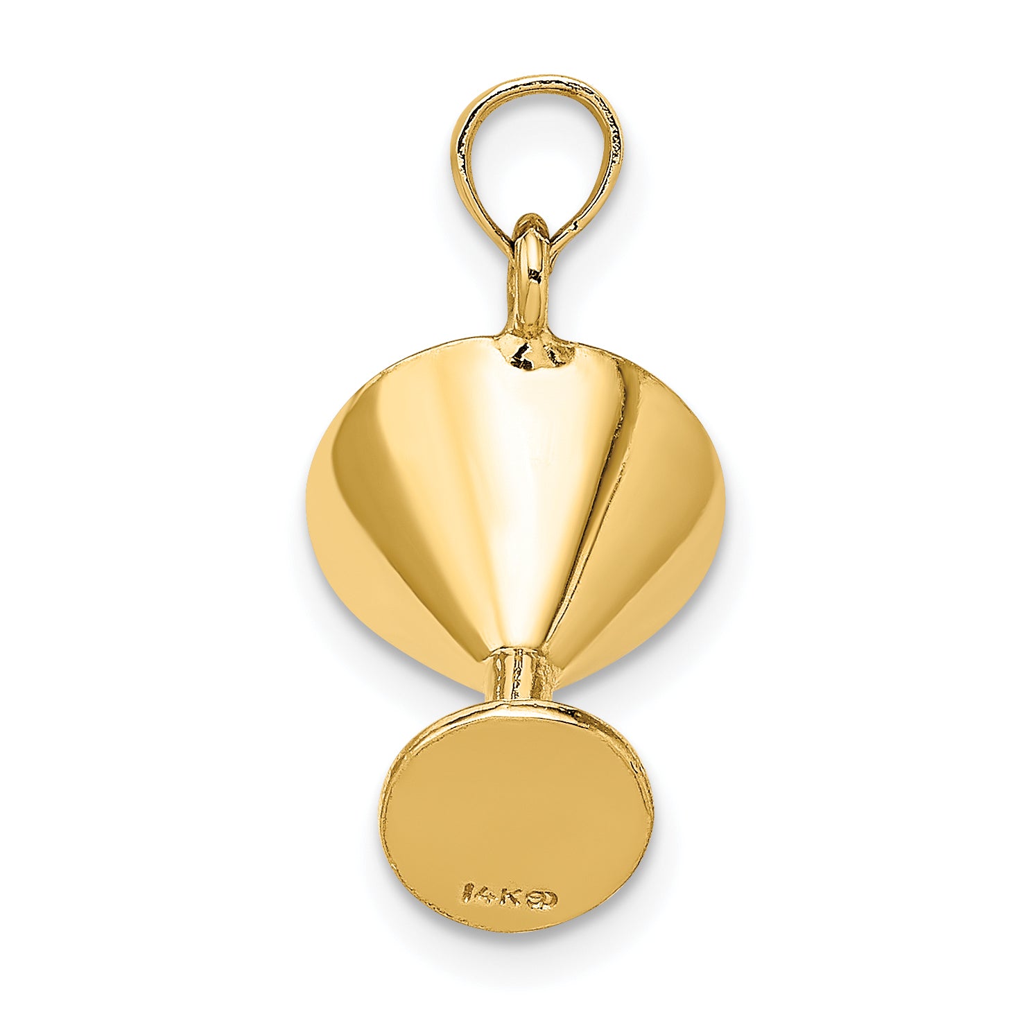 14K 3-D Martini w/Olive Charm