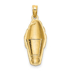 14K Pink Enameled Strawberry Ice Cream Cone Charm