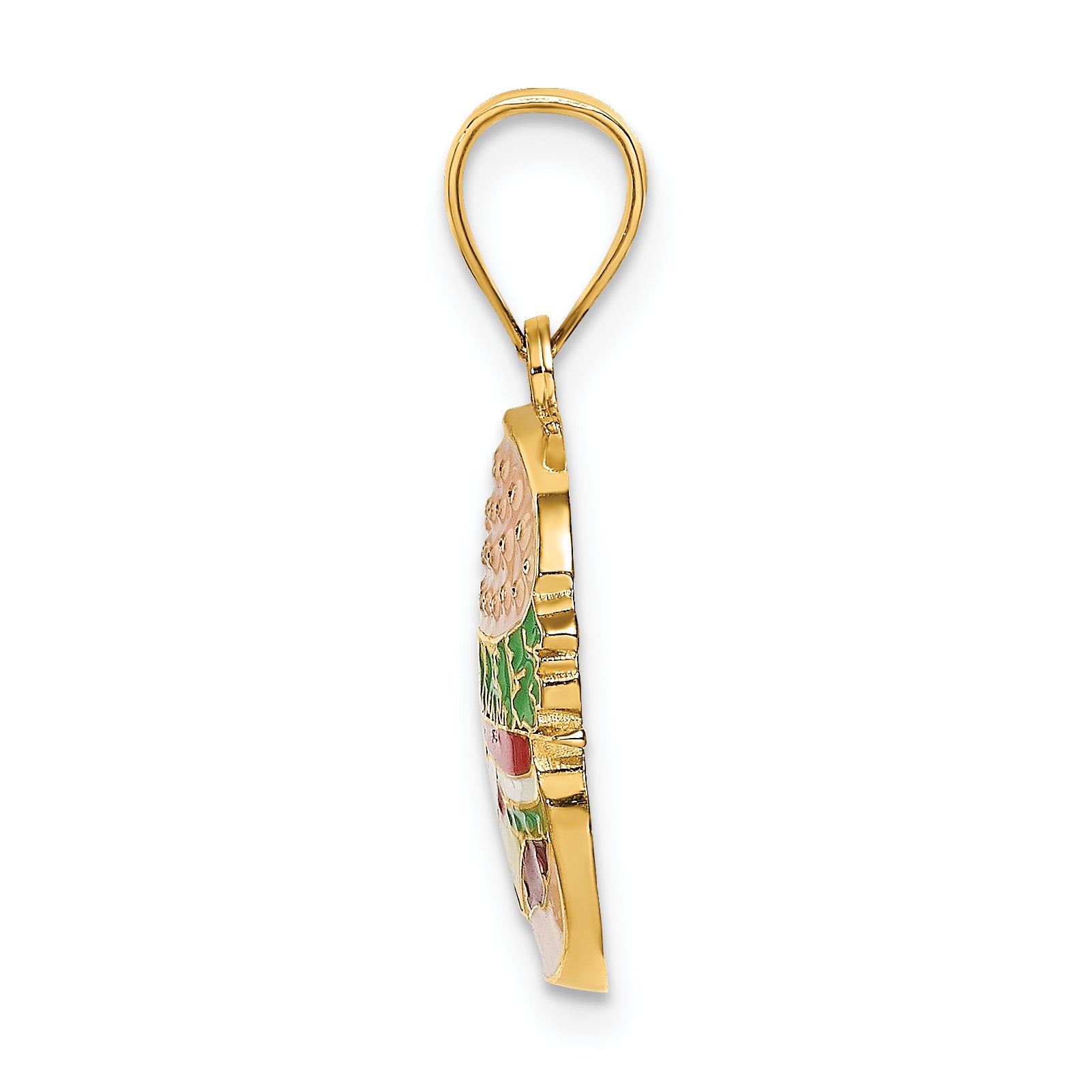 14K w/Enamel Cheeseburger Charm Secondary image