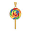 14K w/Multi-Color Enamel 3-D Lollipop Charm