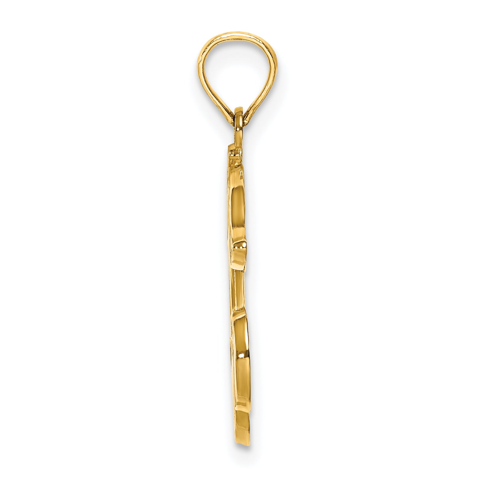 14K Cherries With Enamel Leaf Charm Secondary image
