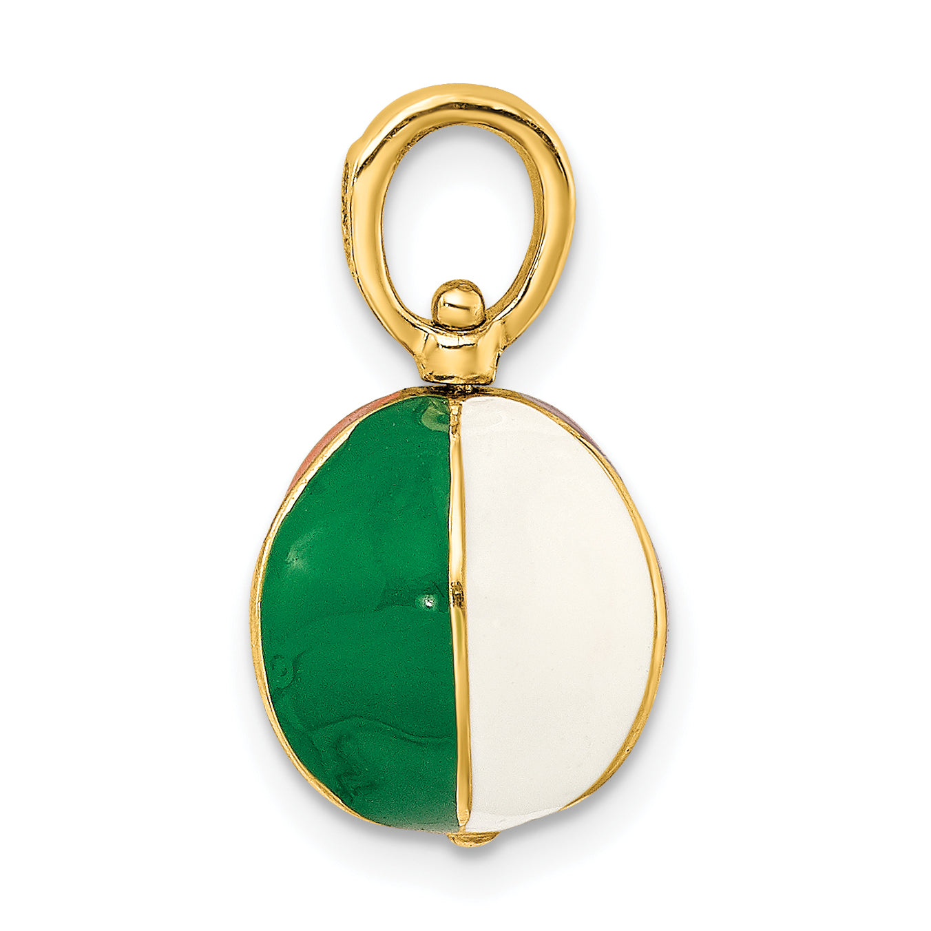14K 3-D Multi Color Enamel Beach Ball Charm Secondary image