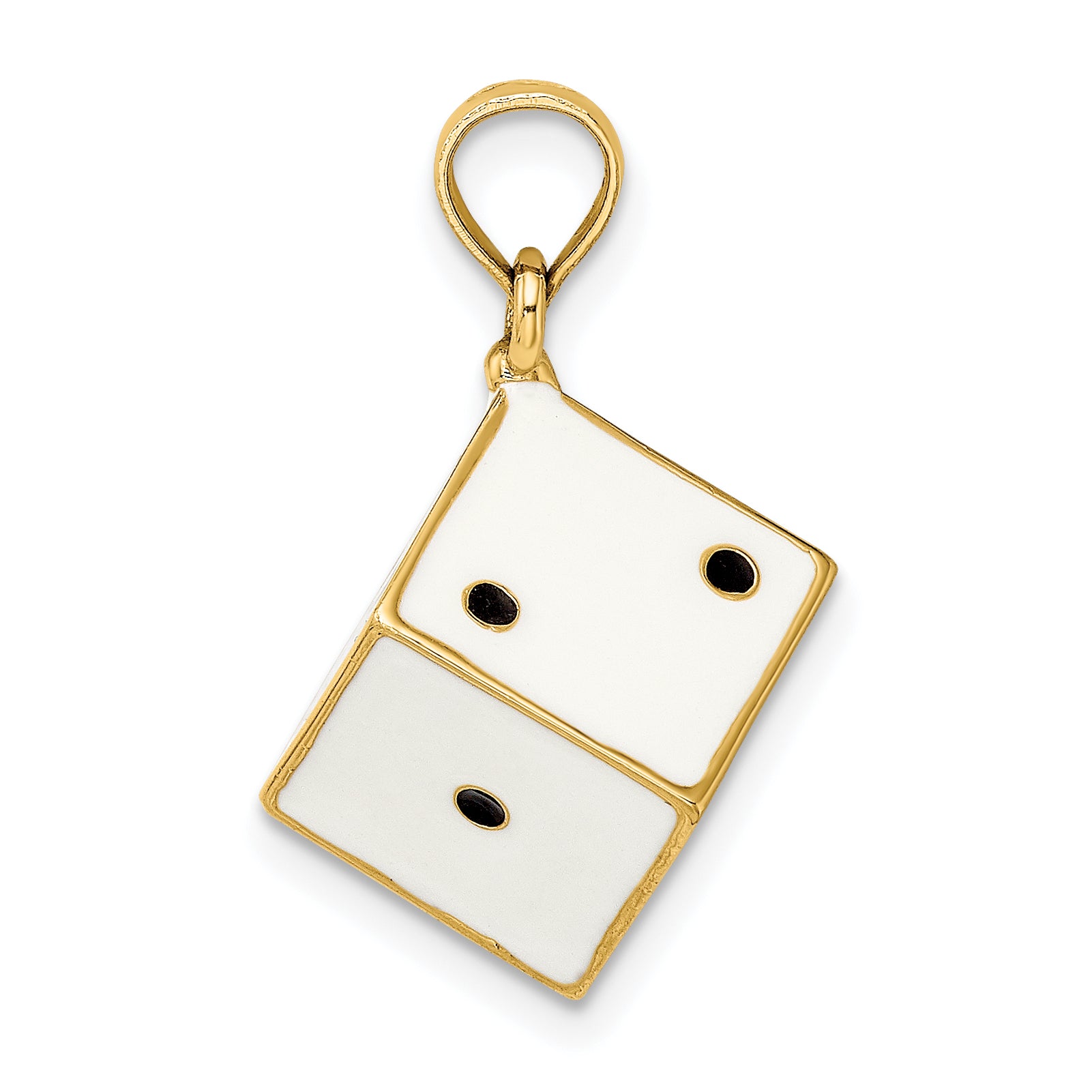 14K 3-D Enamel Dice Charm Secondary image