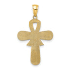 14K Enamel Pink Ribbon Breast Cancer Cross
