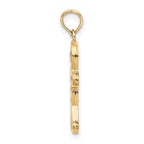 14K 3-D Enameled Gingerbread Man Charm