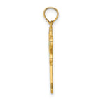 14K Multi Color Enamel Dragonfly Charm