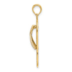 14K Enamel Palm Tree Flip-Flop Charm