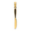 14K W/ Black Enamel 3-D Table Knife Charm