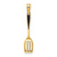 14K W/ Black Enamel 3-D Spatula Charm