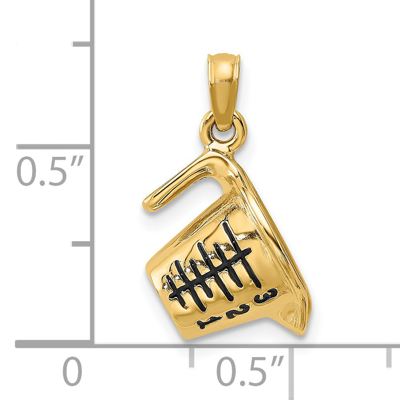 14K w/ Enamel 3-D Measuring Cup Charm